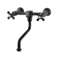 Thumbnail for Kingston Brass KS1215PKX Duchess Wall Mount Bathroom Faucet, Oil Rubbed Bronze - BNGBath