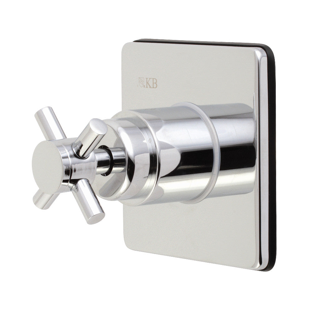 Kingston Brass KS3041DX Concord 3-Way Diverter Valve with Trim Kit, Polished Chrome - BNGBath