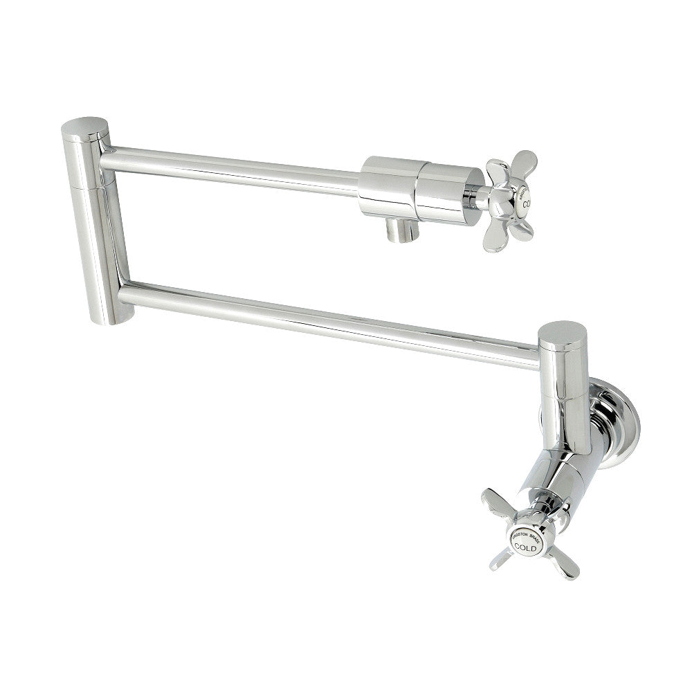 Kingston Brass KS4101BEX Essex Wall Mount Pot Filler, Polished Chrome - BNGBath