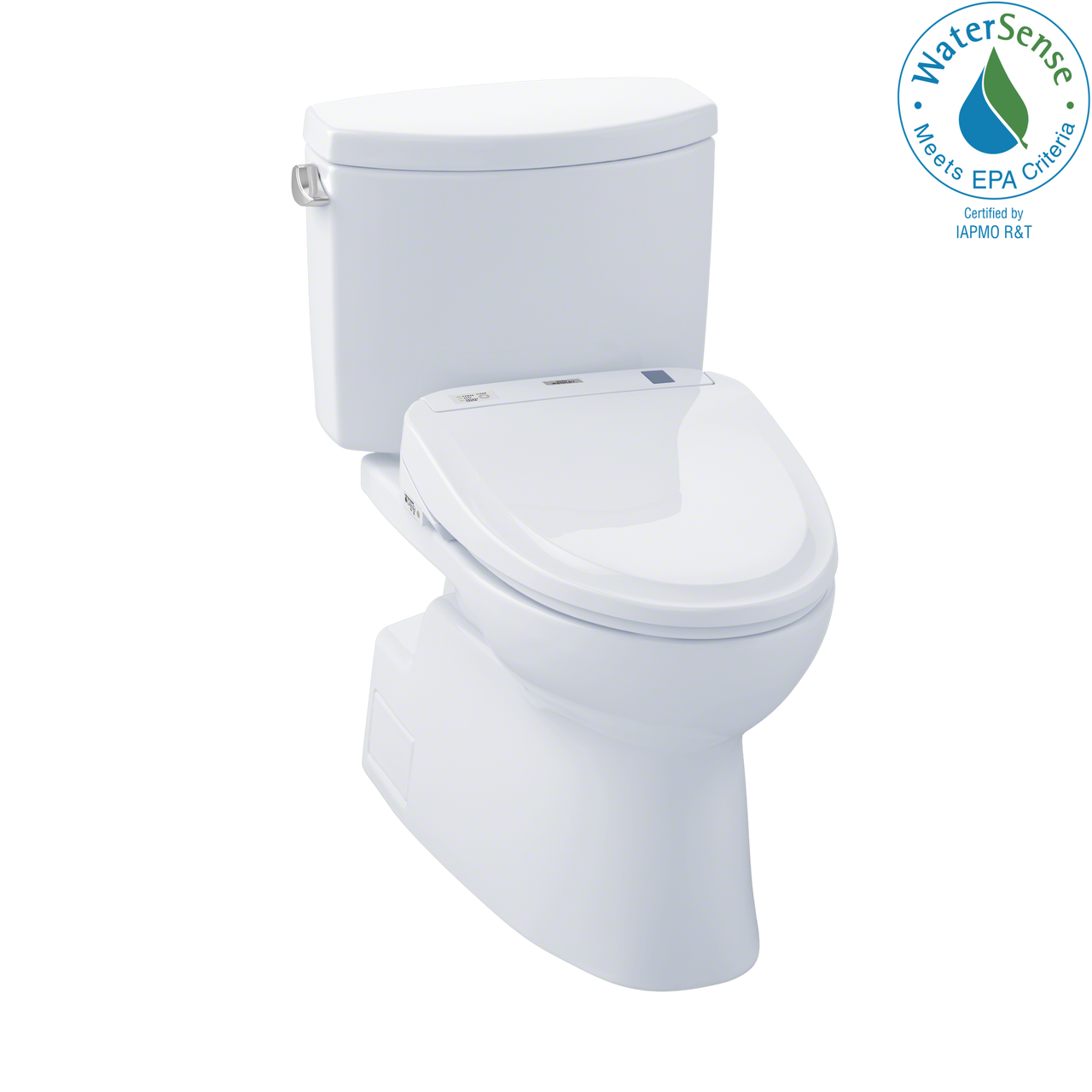 TOTO WASHLET+  Vespin II Two-Piece Elongated 1.28 GPF Toilet and WASHLET S350e Bidet Seat,  - MW474584CEFG#01 - BNGBath