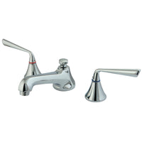 Thumbnail for Kingston Brass KS4471ZL 8 in. Widespread Bathroom Faucet, Polished Chrome - BNGBath