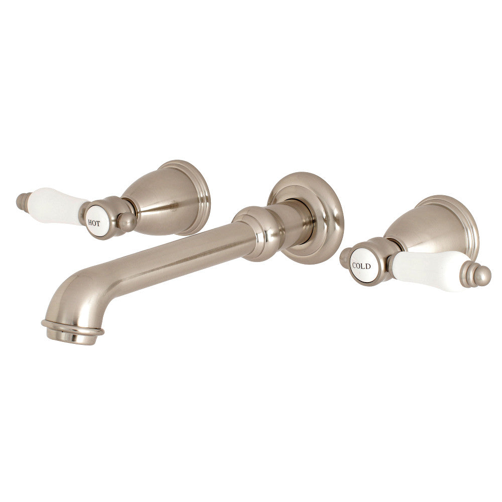 Kingston Brass KS7028BPL Bel-Air 2-Handle Wall Mount Roman Tub Faucet, Brushed Nickel - BNGBath