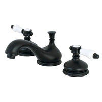 Thumbnail for Kingston Brass KS1160BPL 8 in. Widespread Bathroom Faucet, Matte Black - BNGBath