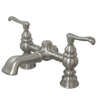 Thumbnail for Kingston Brass CC1138T8 Vintage 7-Inch Deck Mount Tub Faucet, Brushed Nickel - BNGBath