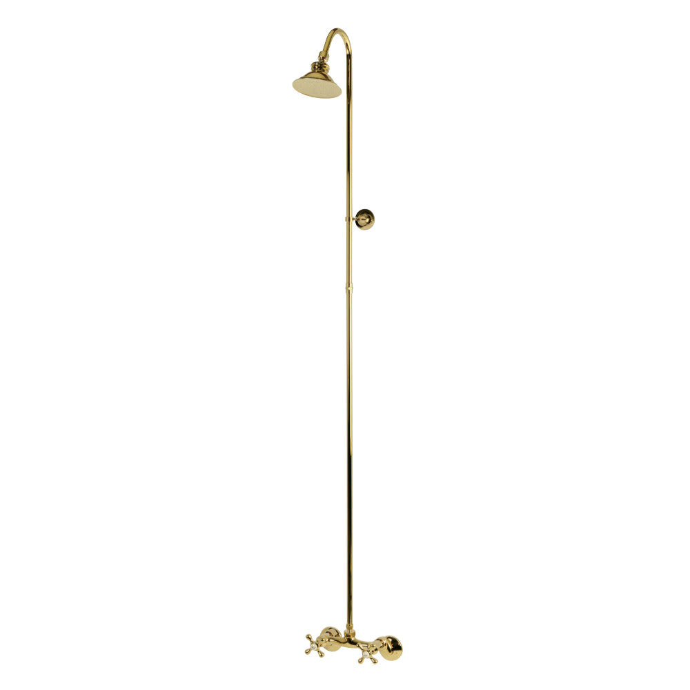 Kingston Brass CCK2132 Vintage Shower Combination, Polished Brass - BNGBath