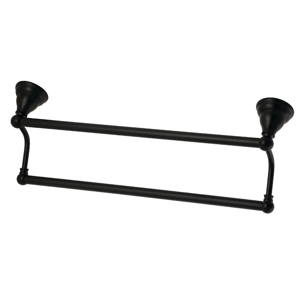 Kingston Brass BA556318MB Royale 18-Inch Dual Towel Bar, Matte Black - BNGBath