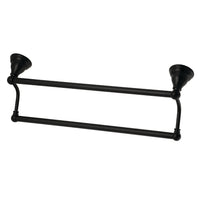 Thumbnail for Kingston Brass BA556318MB Royale 18-Inch Dual Towel Bar, Matte Black - BNGBath