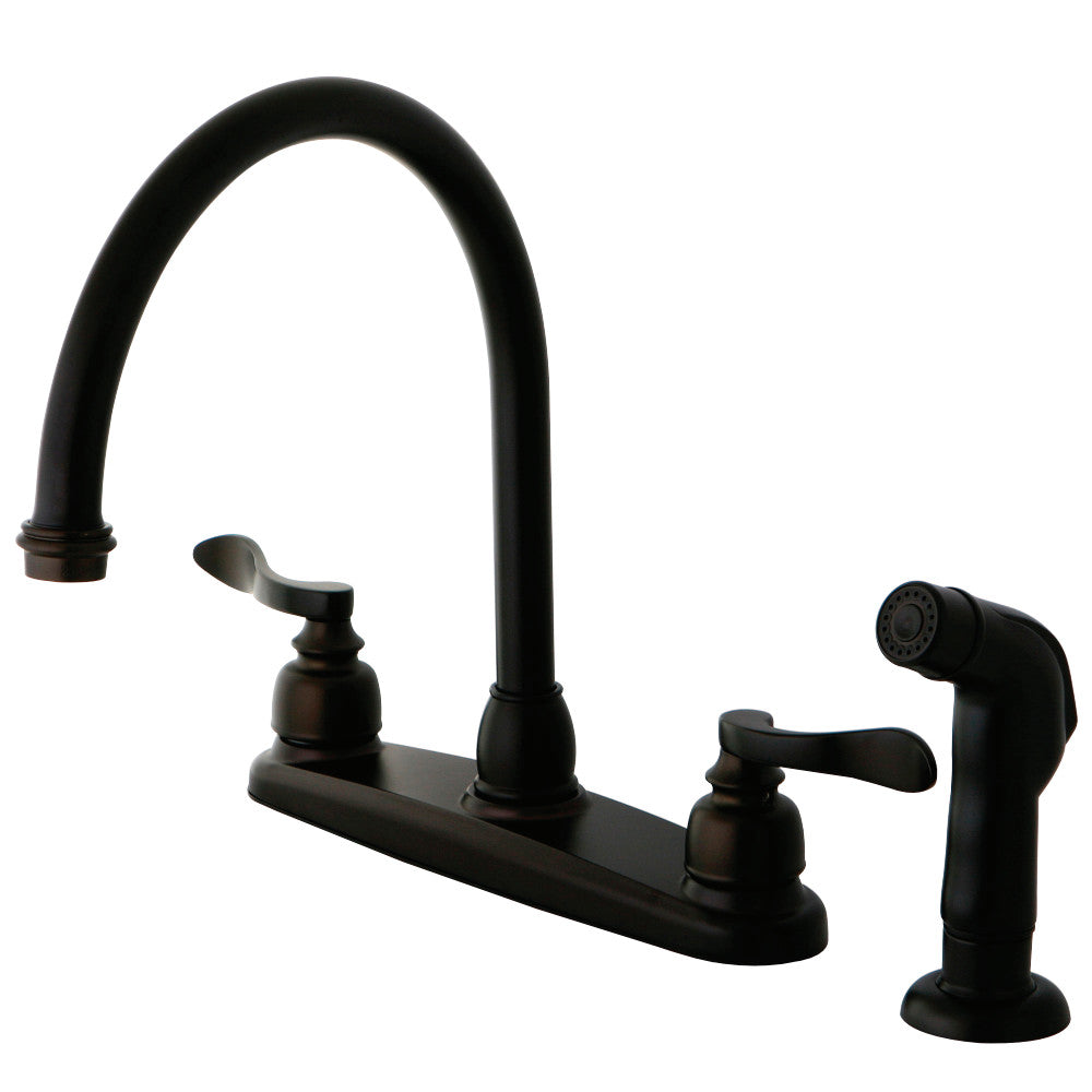 Kingston Brass KB8795NFLSP NuWave French Centerset Kitchen Faucet, Oil Rubbed Bronze - BNGBath