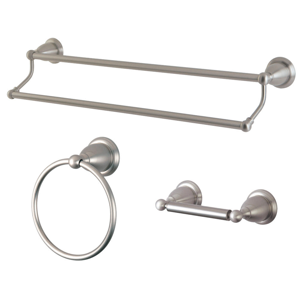 Kingston Brass BAK175348SN 3-Piece Bathroom Accessory Set, Brushed Nickel - BNGBath