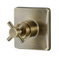 Thumbnail for Kingston Brass KS3043DX Concord 3-Way Diverter Valve with Trim Kit, Antique Brass - BNGBath