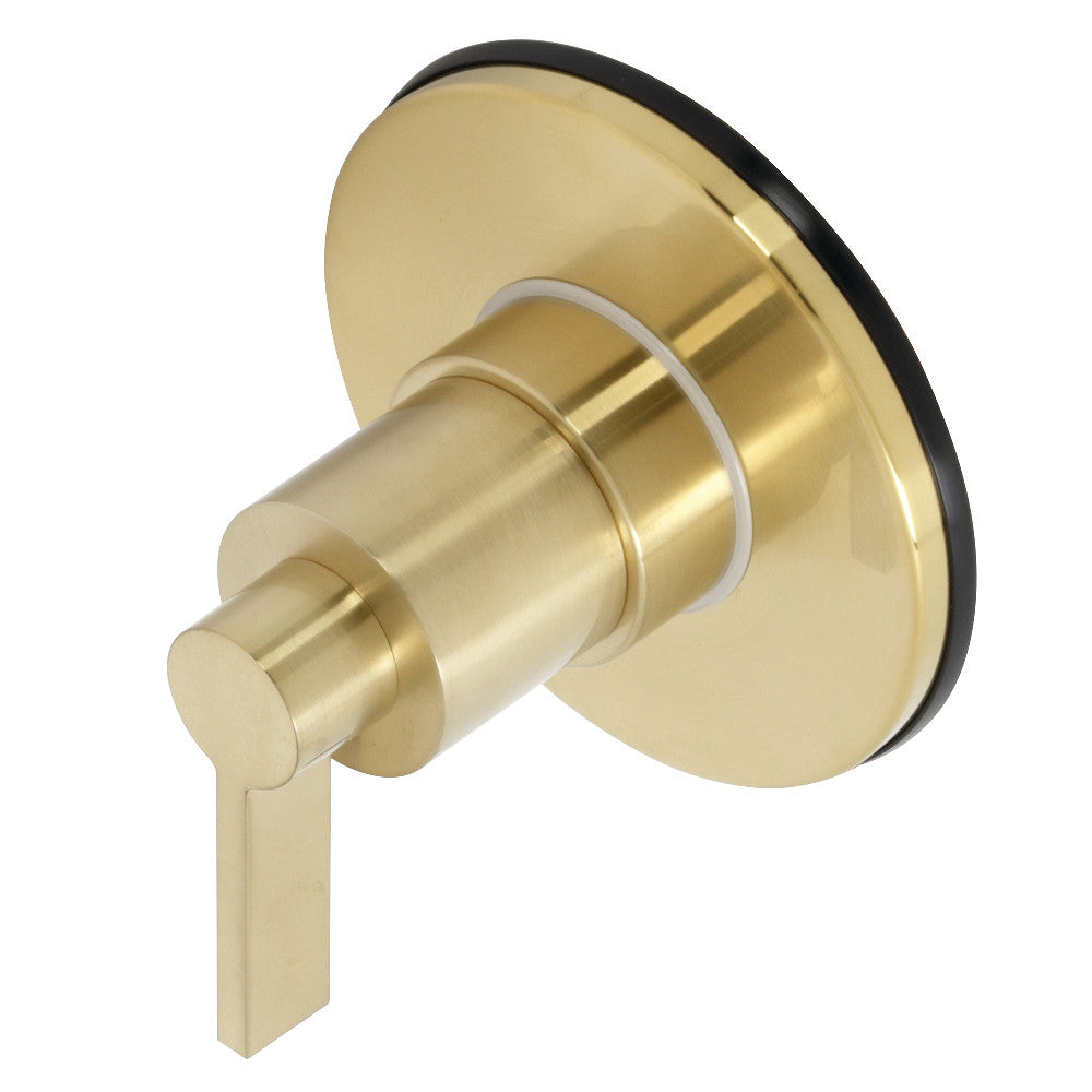 Kingston Brass KS3037NDL NuvoFusion 3-Way Diverter Valve with Trim Kit, Brushed Brass - BNGBath