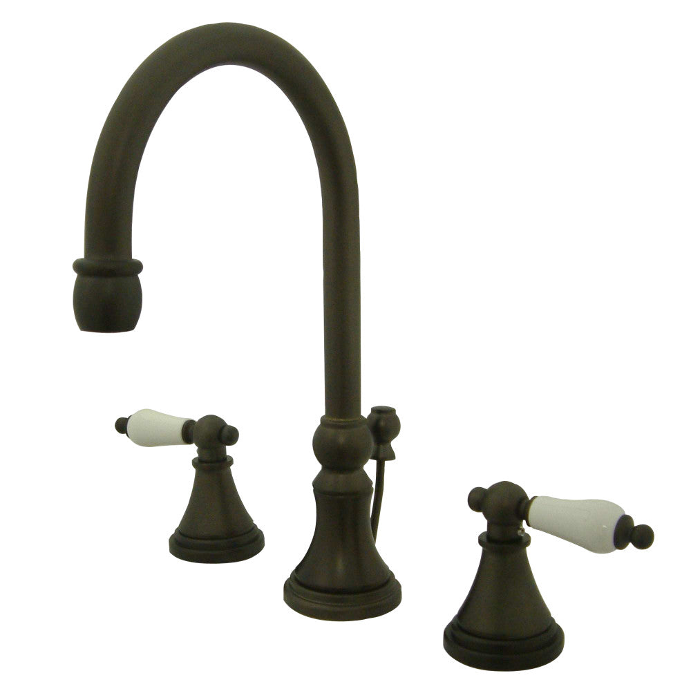 Kingston Brass KS2985PL 8 in. Widespread Bathroom Faucet, Oil Rubbed Bronze - BNGBath