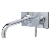 Thumbnail for Kingston Brass KS8111DL Single-Handle Wall Mount Bathroom Faucet, Polished Chrome - BNGBath