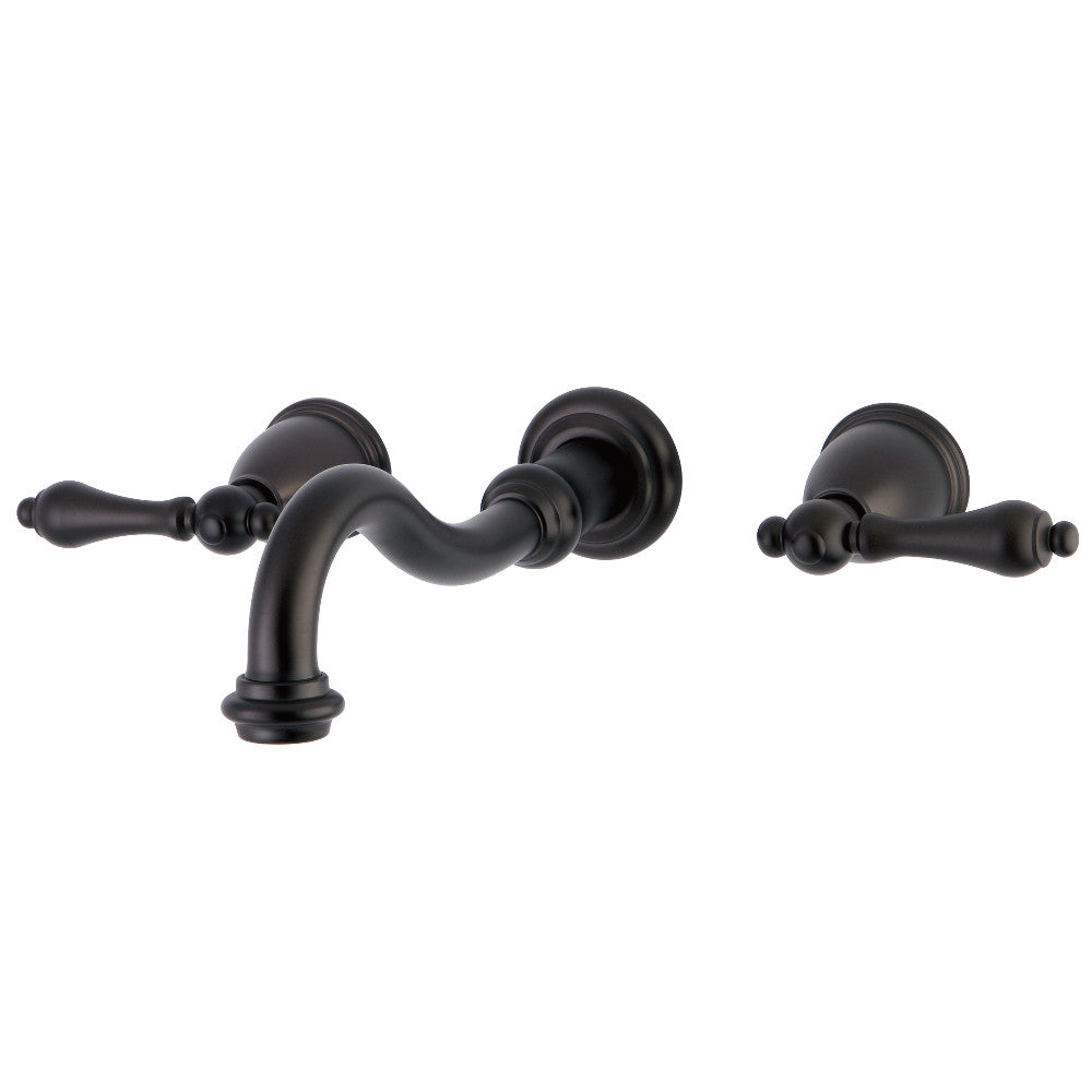 Kingston Brass KS3025AL Restoration Two-Handle Wall Mount Tub Faucet, Oil Rubbed Bronze - BNGBath