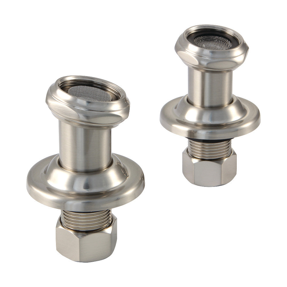 Kingston Brass CAU4108 Vintage Tub Mount Couplers, Brushed Nickel - BNGBath