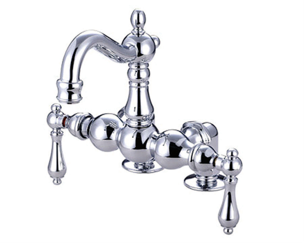 Kingston Brass CC1092T1 Vintage 3-3/8-Inch Deck Mount Tub Faucet, Polished Chrome - BNGBath