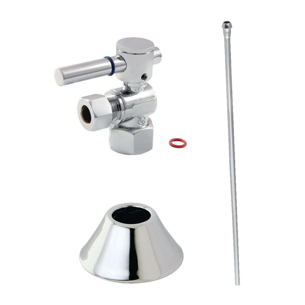 Kingston Brass CC43101DLTKB30 Modern Plumbing Toilet Trim Kit, Polished Chrome - BNGBath