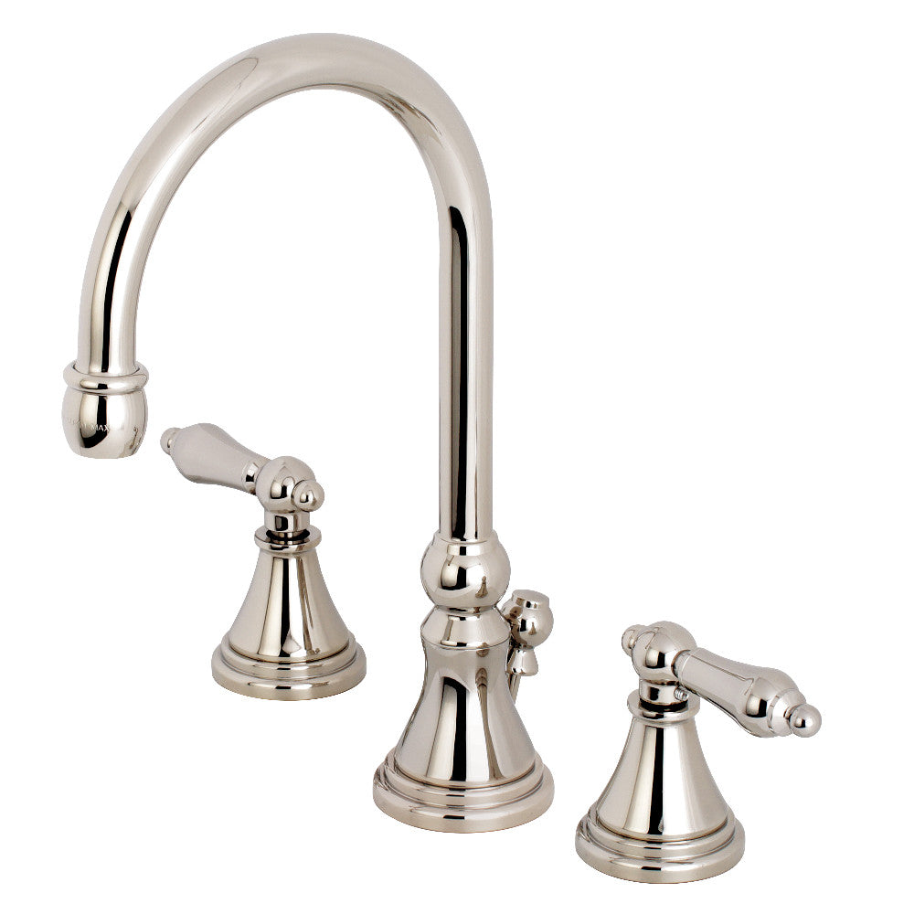 Kingston Brass KS2986AL 8 in. Widespread Bathroom Faucet, Polished Nickel - BNGBath