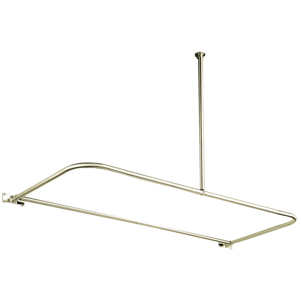 Kingston Brass CC3138 D-Type Shower Rod, Brushed Nickel - BNGBath