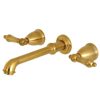 Thumbnail for Kingston Brass KS7027AL English Country Wall Mount Roman Tub Faucet, Brushed Brass - BNGBath