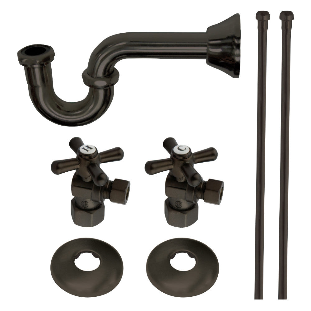 Kingston Brass KPK105P Plumbing Supply Kits Combo, 1/2" IPS Inlet, 3/8" Comp Oulet - BNGBath