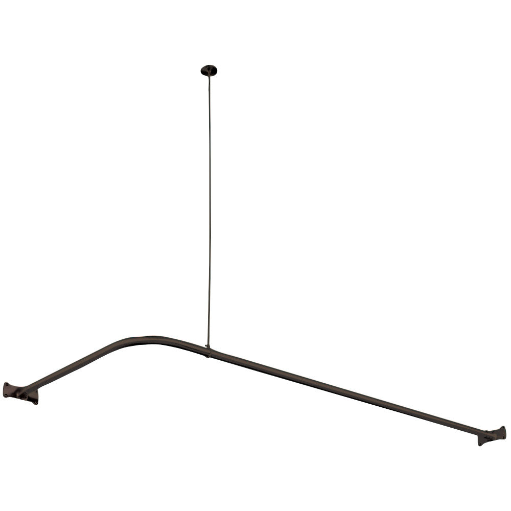 Kingston Brass CC3145 Corner Shower Rod, Oil Rubbed Bronze - BNGBath