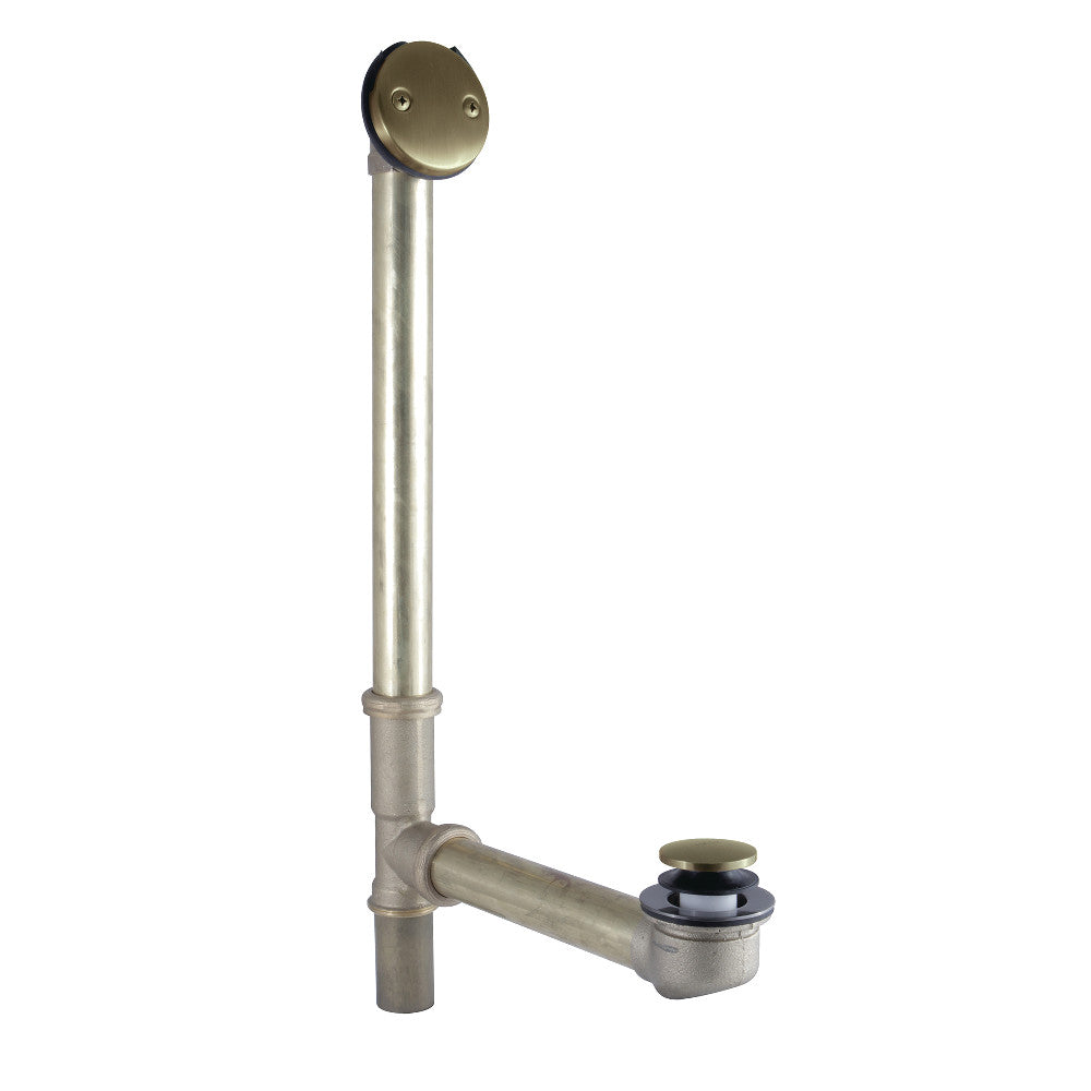 Kingston Brass DTT2163 16" Bathtub Waste and Overflow Drain, Antique Brass - BNGBath