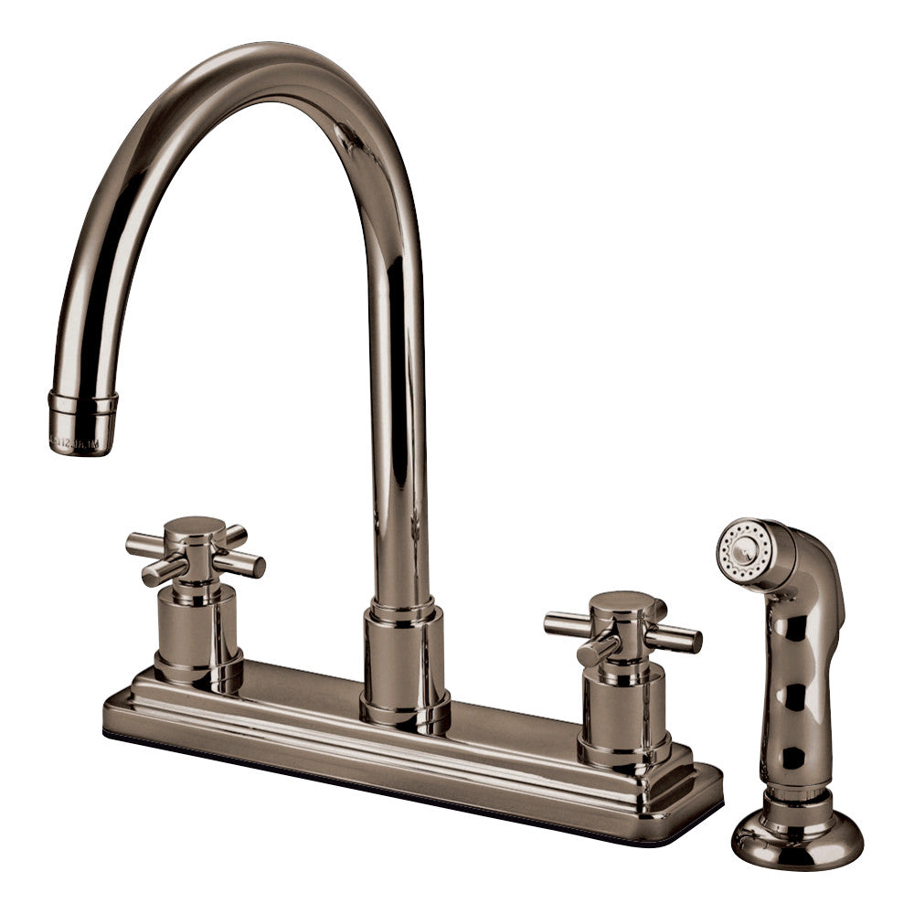 Kingston Brass KS8798DX Concord Centerset Kitchen Faucet, Brushed Nickel - BNGBath