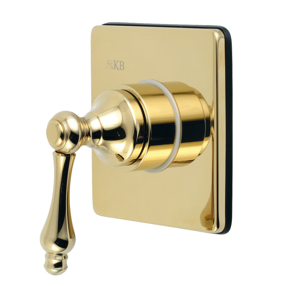 Kingston Brass KS3042AL 3-Way Diverter Valve with Trim Kit, Polished Brass - BNGBath