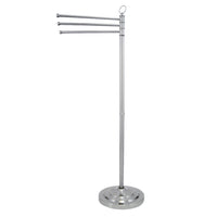 Thumbnail for Kingston Brass CC2021 Vintage Pedestal Towel Bar, Polished Chrome - BNGBath