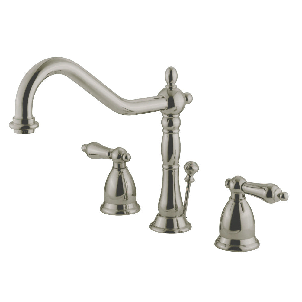 Kingston Brass GKS1998AL Widespread Bathroom Faucet, Brushed Nickel - BNGBath