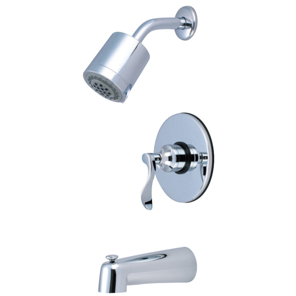 Kingston Brass KB6691DFL NuFrench Tub & Shower Faucet, Polished Chrome - BNGBath