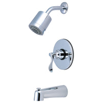 Thumbnail for Kingston Brass KB6691DFL NuFrench Tub & Shower Faucet, Polished Chrome - BNGBath