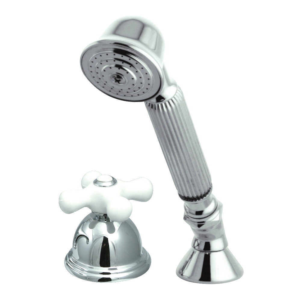 Kingston Brass KSK3351PXTR Transfer Valve Set for Roman Tub Filler, Polished Chrome - BNGBath