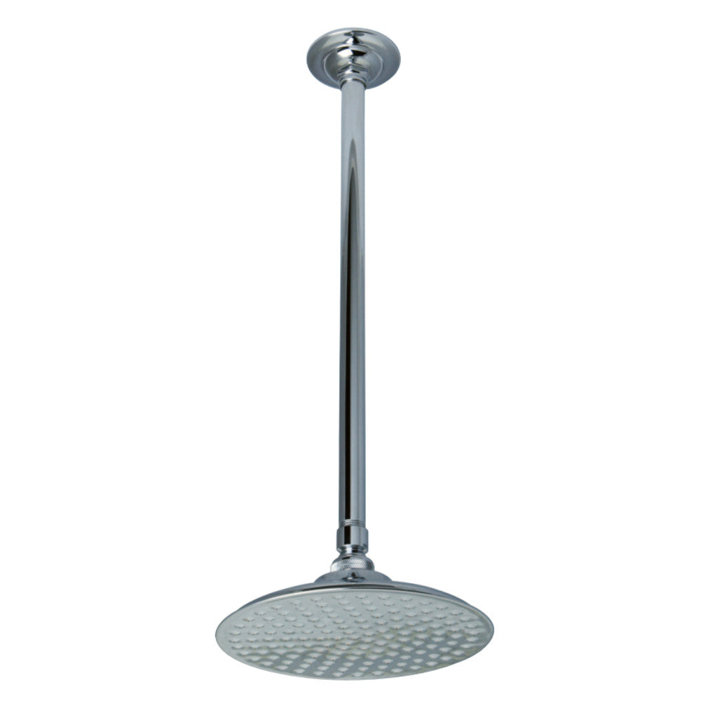 Kingston Brass K236K21 Trimscape 7-3/4 Inch Showerhead with 17 in. Ceiling Mount Shower Arm, Polished Chrome - BNGBath