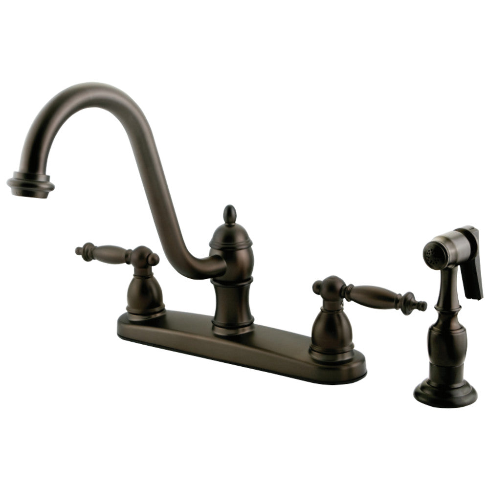 Kingston Brass KB3115TLBS Templeton Centerset Kitchen Faucet, Oil Rubbed Bronze - BNGBath