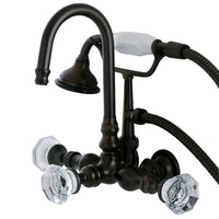 Thumbnail for Aqua Vintage AE7T5WCL Celebrity Wall Mount Clawfoot Tub Faucet, Oil Rubbed Bronze - BNGBath