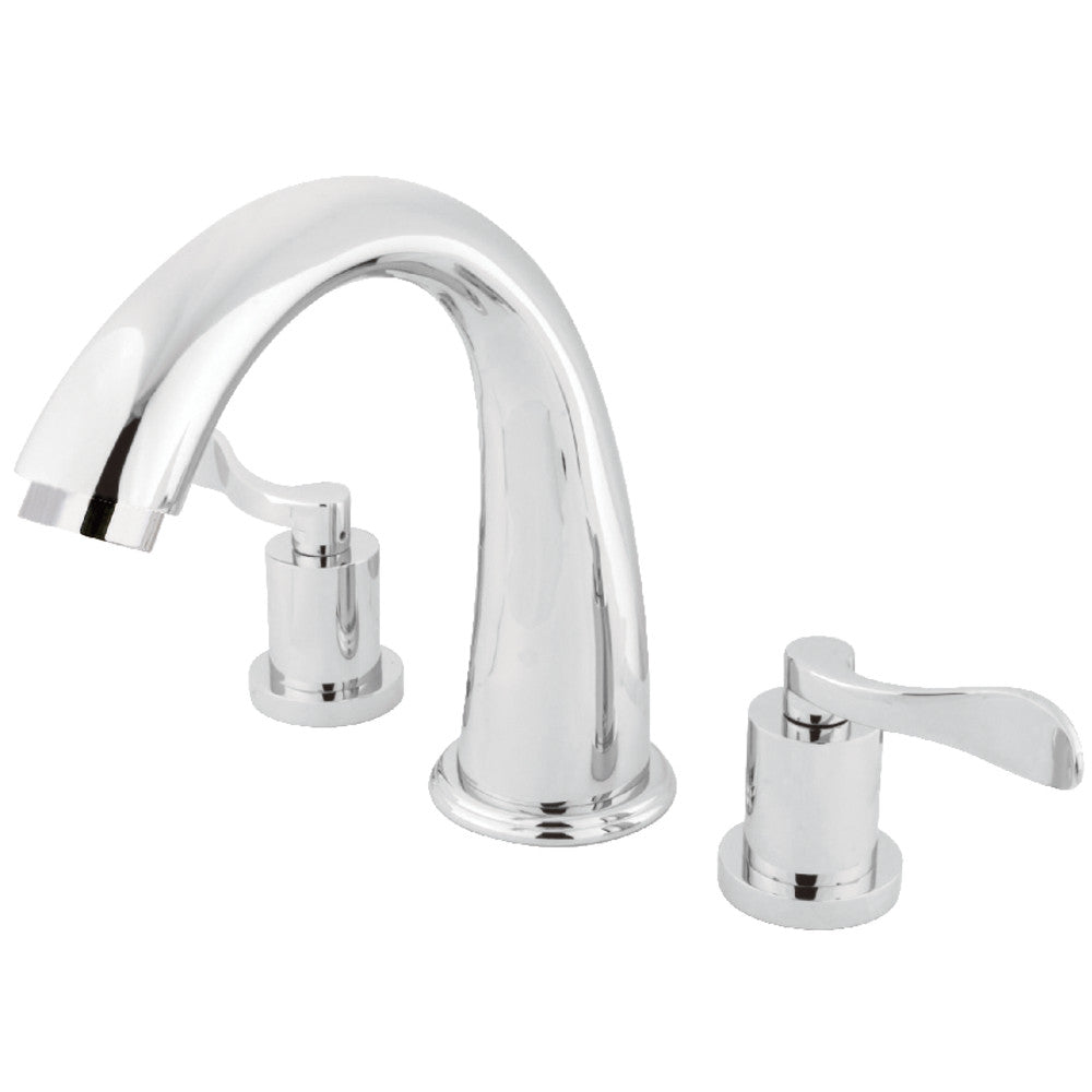 Kingston Brass KS2361DFL Vintage Roman Tub Faucet, Polished Chrome - BNGBath