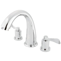 Thumbnail for Kingston Brass KS2361DFL Vintage Roman Tub Faucet, Polished Chrome - BNGBath