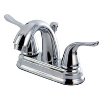 Thumbnail for Kingston Brass FB5611YL 4 in. Centerset Bathroom Faucet, Polished Chrome - BNGBath