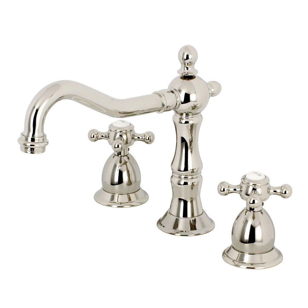 Kingston Brass KS1976BX 8 in. Widespread Bathroom Faucet, Polished Nickel - BNGBath