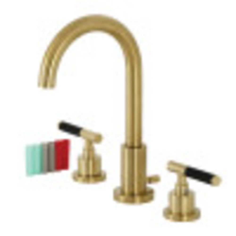 Fauceture FSC8923CKL Kaiser Widespread Bathroom Faucet with Brass Pop-Up, Brushed Brass - BNGBath