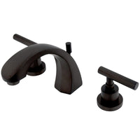 Thumbnail for Kingston Brass KS4985CML 8 in. Widespread Bathroom Faucet, Oil Rubbed Bronze - BNGBath