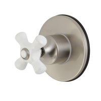 Thumbnail for Kingston Brass KS3038PX 3-Way Diverter Valve with Trim Kit, Brushed Nickel - BNGBath