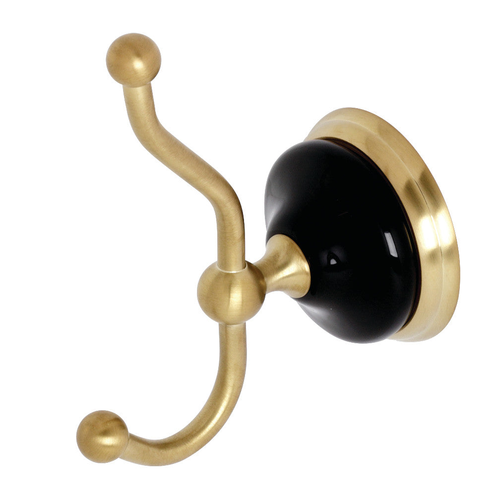 Kingston Brass BA9117BB Water Onyx Robe Hook, Brushed Brass - BNGBath