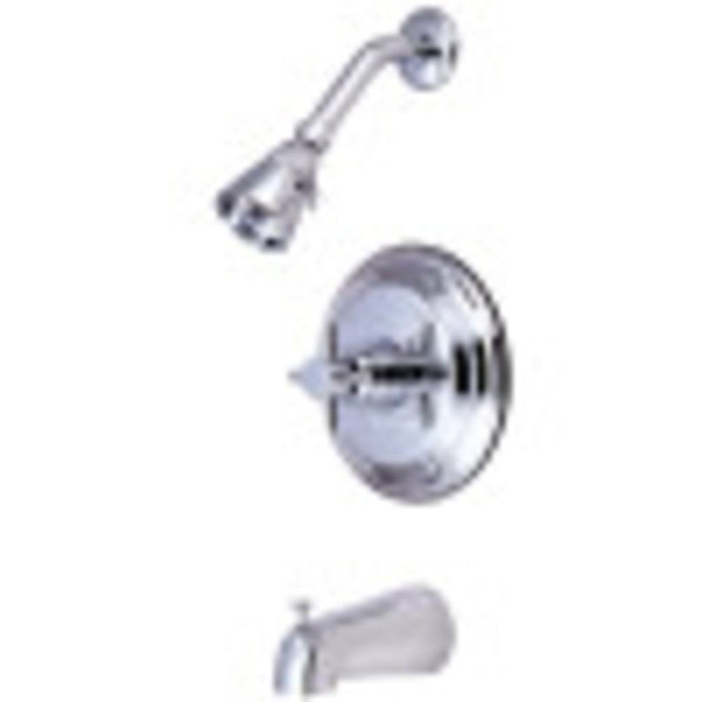 Kingston Brass KB2631DX Concord Tub & Shower Faucet, Polished Chrome - BNGBath