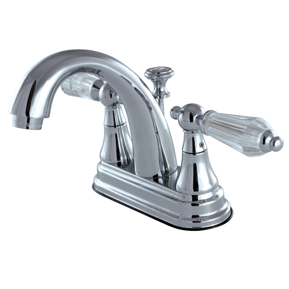 Kingston Brass KS7611WLL 4 in. Centerset Bathroom Faucet, Polished Chrome - BNGBath