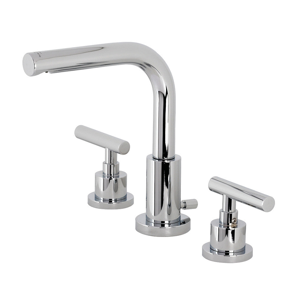 Kingston Brass FSC8951CML Manhattan Widespread Bathroom Faucet with Brass Pop-Up, Polished Chrome - BNGBath