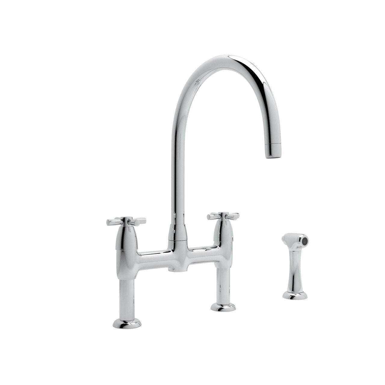 Perrin & Rowe Holborn Bridge Kitchen Faucet with Sidespray - BNGBath