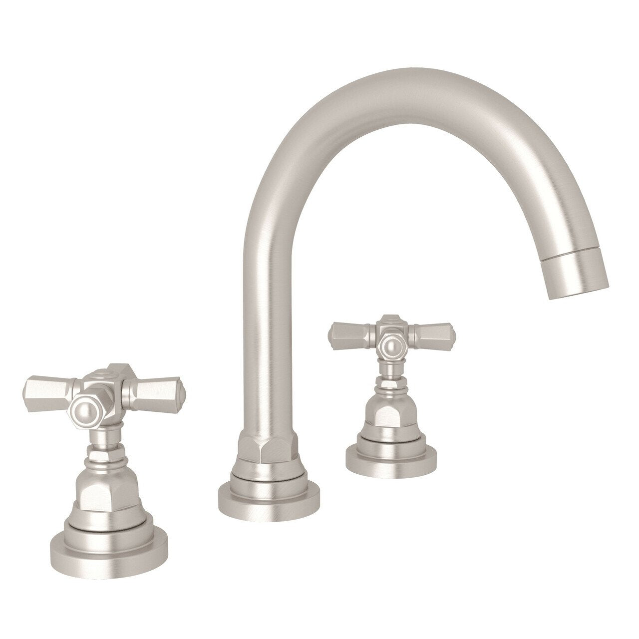 ROHL San Giovanni C-Spout Widespread Bathroom Faucet - BNGBath